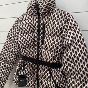 LAVENCIO NOVARA BELTED PUFFER JACKET - MONOCHROME (NWT)